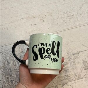 Halloween I Put A Spell On You Mint and Black Mug